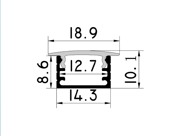 LED cabinet aluminum profile