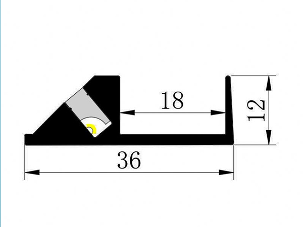 LED cabinet aluminum profile